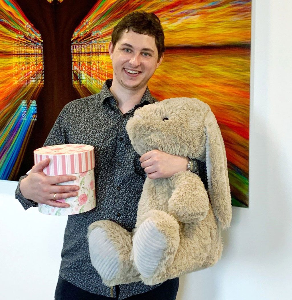 Unser lieber Kollege Michael ist Papa geworden